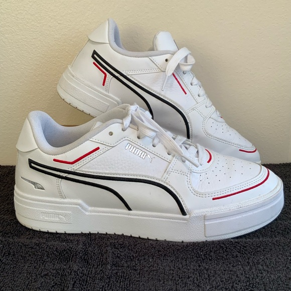 Puma CA Pro Classic Sneakers Men’s 11.5 White/Black/Red - Picture 1 of 7